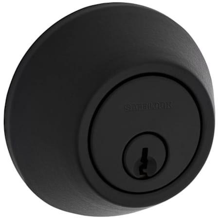 Kwikset Safe Lock by Kwikset Single Cylinder Keyed Entry Deadbolt Matte Black