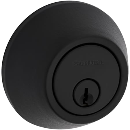 Kwikset 9100 Series Single Cylinder Keyed Entry Deadbolt from the Safe Lock Collection Matte Black