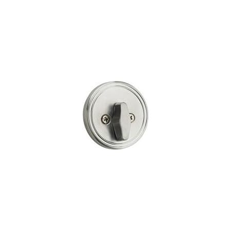 Kwikset Safe Lock by Kwikset Single Cylinder One Sided Deadbolt Satin Chrome
