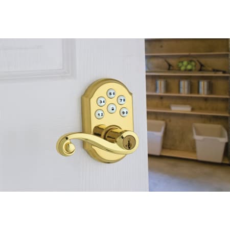 Lifetime Polished Brass Lido SmartCode Leverset