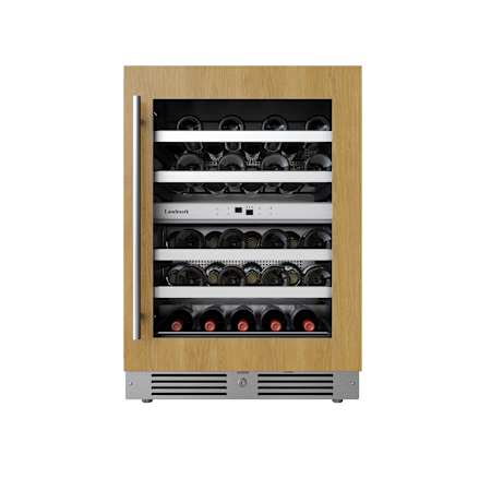 Landmark 24 Inch Wide 37 Bottle Capacity Panel Ready Wine and Beverage Cooler with Right Hinged Door Panel Ready
