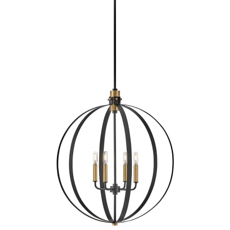 Lark Cirque 4 Light 24" Wide Pendant Black