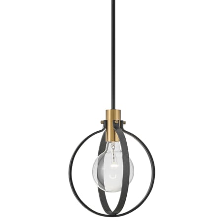 Lark Cirque 1 Light 10" Wide Mini Pendant Black