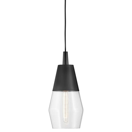Lark Livie 1 Light 8" Wide Mini Pendant / Semi-Flush Ceiling Fixture Black