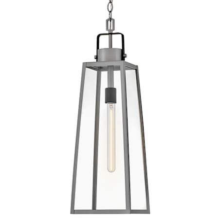 Lark Hugh 9" Wide Outdoor Mini Pendant Antique Brushed Aluminum