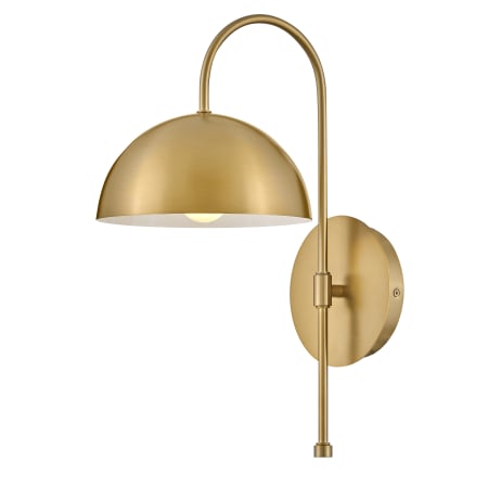 Lark Lou 17" Tall Hardwired or Plug-In Wall Sconce Lacquered Brass