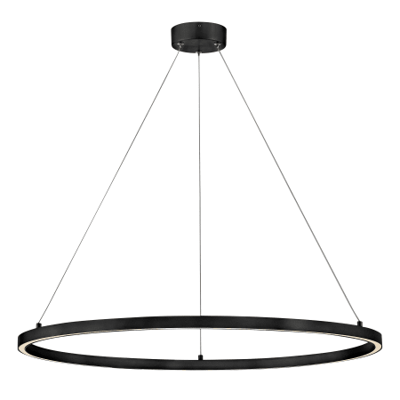 Lark Kenna 33" Wide LED Ring Chandelier Black