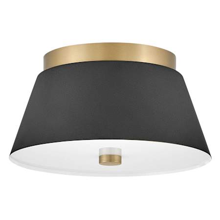 Lark Tess 2 Light 11" Wide Flush Mount Ceiling Fixture Black