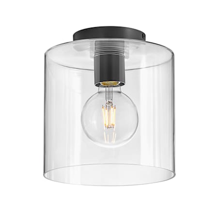 Lark Pippa 9" Wide Semi-Flush Ceiling Fixture Black
