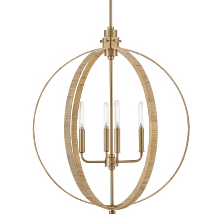 Lark Fallon 4 Light 24" Wide Pendant Lacquered Brass