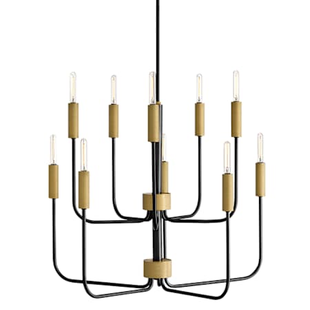 Lark Austen 10 Light 30" Wide Candle Style Chandelier Black