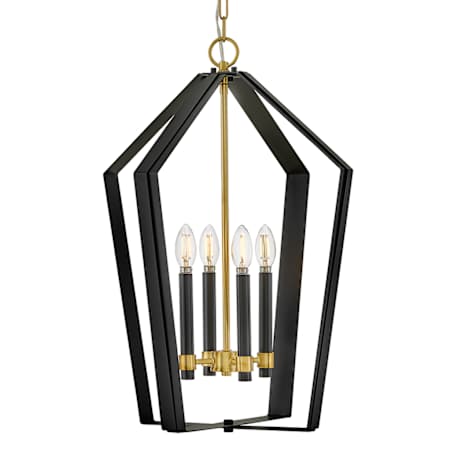 Lark Sammi 4 Light 17" Wide Pendant Black