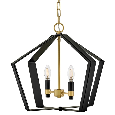Lark Sammi 2 Light 20" Wide Pendant Black