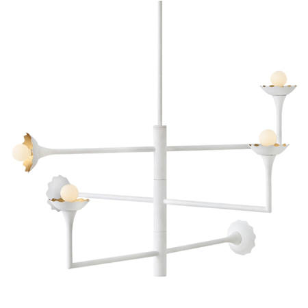 Lark Darla 6 Light 36" Wide Chandelier Textured Plaster