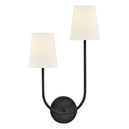 Lark Cora 2 Light 22" Tall Wall Sconce Black