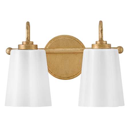 Lark Honey 2 Light 13" Wide LED Vanity Light Distressed Brass