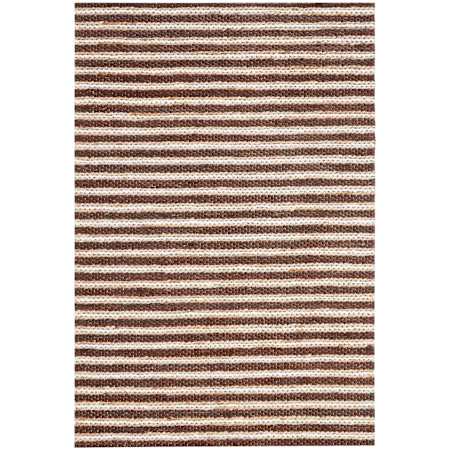 Lavin Rugs Sanika 6-1/2' x 6-1/2' Striped Indoor Rectangular Area Rug Brown