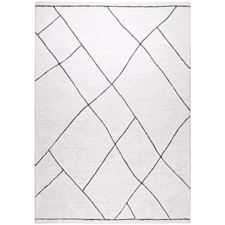 Lavin Rugs Myra 5-1/4' x 7-1/2' Geometric Indoor/Outdoor Rectangular Area Rug Ivory