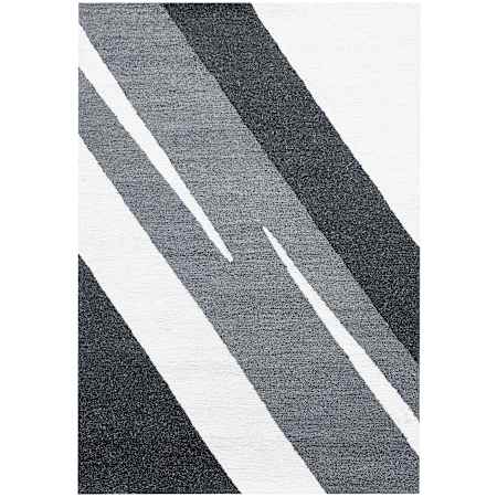 Lavin Rugs Kali 5-1/4' x 7-1/2' Striped Indoor/Outdoor Rectangular Area Rug Black