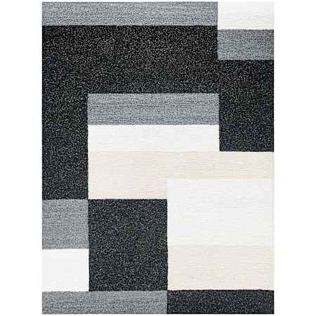 Lavin Rugs Kali 7-3/4' x 10-3/4' Geometric Indoor/Outdoor Rectangular Area Rug Black