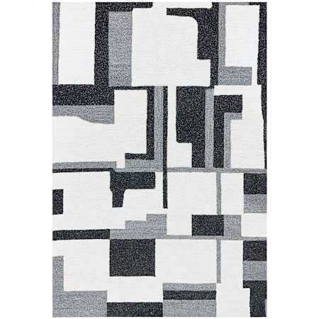 Lavin Rugs Kali 6-1/2' x 6-1/2' Geometric Indoor/Outdoor Rectangular Area Rug Black