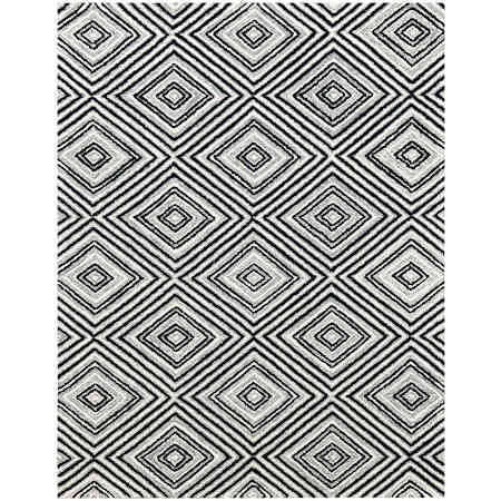 Lavin Rugs Vani 9-3/4' x 13-1/4' Geometric Indoor Rectangular Area Rug Black / Ivory