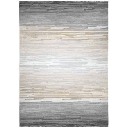 Lavin Rugs Dalia 6-1/2' x 6-1/2' Striped Indoor Rectangular Area Rug Gray / Orange