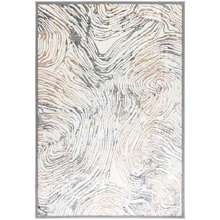 Lavin Rugs Fatima 9-3/4' x 13-1/4' Abstract Indoor Rectangular Area Rug Black / Beige