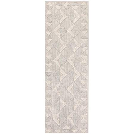 Lavin Rugs Forza 2-3/4' x 7-3/4' Geometric Indoor/Outdoor Runner Area Rug Gray