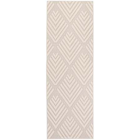 Lavin Rugs Forza 2-3/4' x 7-3/4' Geometric Indoor/Outdoor Runner Area Rug Gray