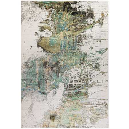 Lavin Rugs Zaria 5-1/4' x 7-1/2' Abstract Indoor Rectangular Area Rug Green / Black