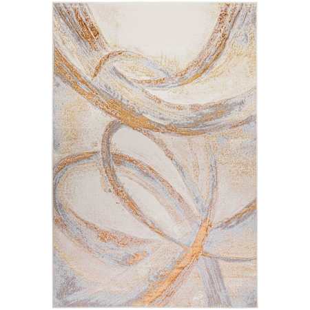 Lavin Rugs Terra 7-3/4' x 10-3/4' Abstract Indoor Rectangular Area Rug Gray / Orange