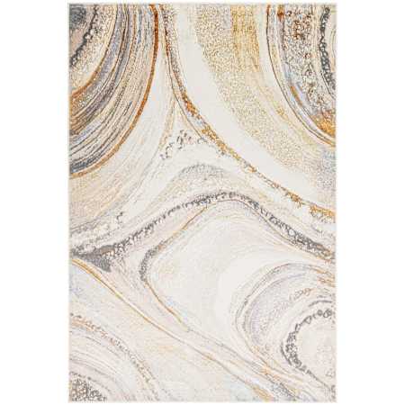 Lavin Rugs Terra 7-3/4' x 10-3/4' Abstract Indoor Rectangular Area Rug Gray / Orange