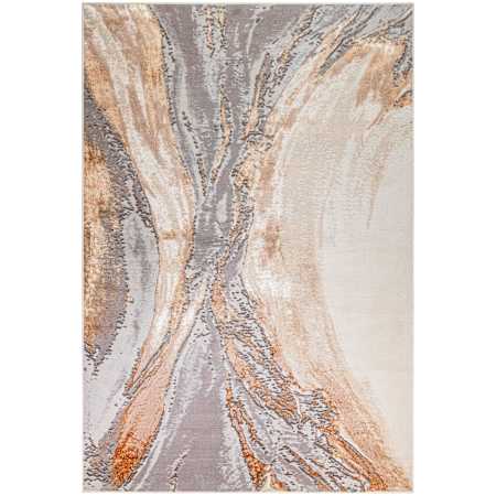 Lavin Rugs Terra 7-3/4' x 10-3/4' Abstract Indoor Rectangular Area Rug Gray / Orange