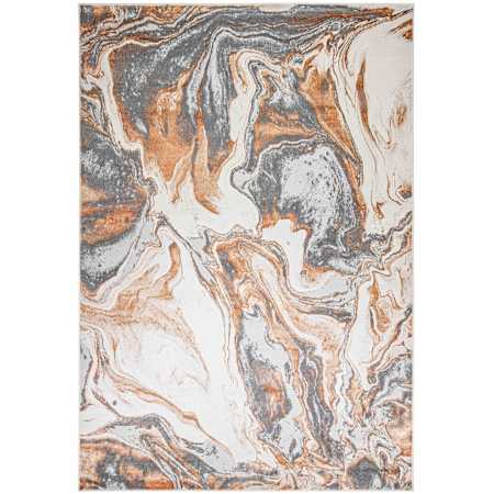 Lavin Rugs Terra 7-3/4' x 10-3/4' Abstract Indoor Rectangular Area Rug Gray / Orange