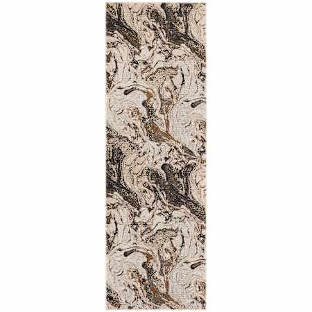 Lavin Rugs Artema 2-3/4' x 7-3/4' Abstract Indoor Runner Area Rug Brown