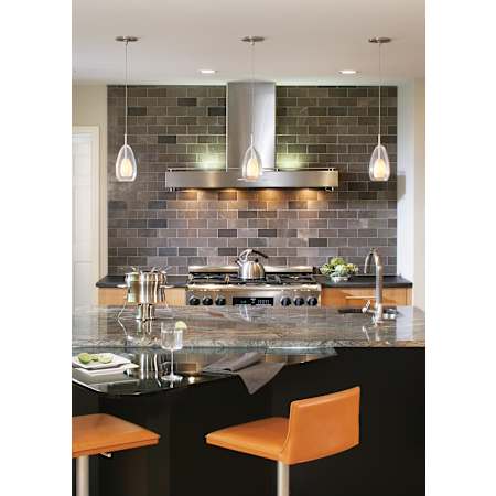 Clear Glass - Kitchen Island Application (Canopies Sold Separately)