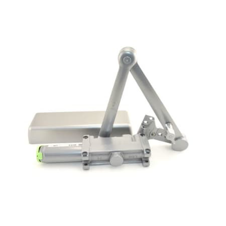 LCN 4110 Series Left Handed Surface Mount Hydraulic Adjustable Door Closer for Sizes 1-5 with Cushion Stop and Hold Open Aluminum