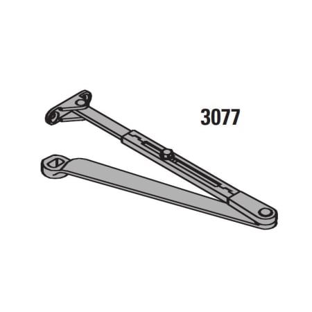 LCN Non-Handed Regular Arm for 4010 Series Door Closers Aluminum