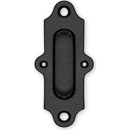 Leatherneck Hardware 5-7/8 Inch Tall Sliding Barn Door Handle Pull from the Flat Track Collection Black