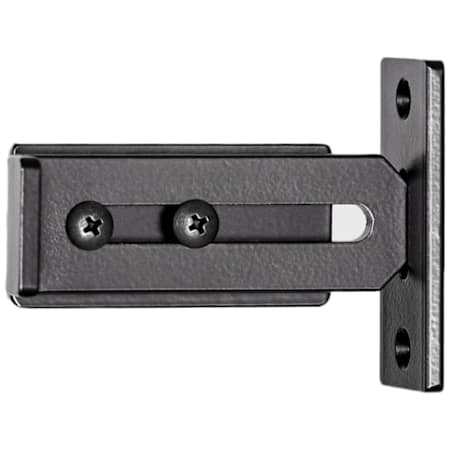 Leatherneck Hardware 6 Inch Privacy Lock for Sliding Barn Door Hardware from the Flat Track Collection PWD Coat Black