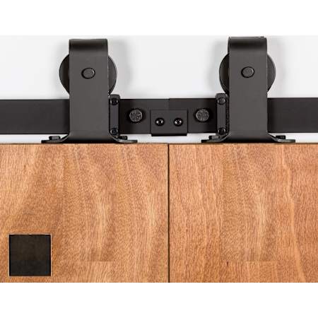 Leatherneck Hardware 142 Premium Series 72 Inch Standard Top Mount Style Sliding Barn Door Track and Fitting Set Antique Bronze
