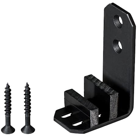 Leatherneck Hardware 140 / 141 Seires Barn Door Wall Attachment for the Flat Track Collection PWD Coat Black