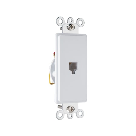 Legrand On-Q Decorator Insert RJ11 Telephone Jack White