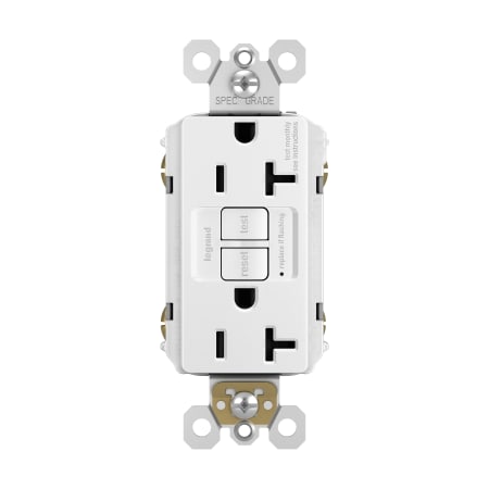 Legrand radiant 20 Ampere GFCI Electrical Outlet White