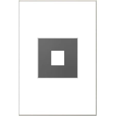 Legrand Wall Frame with 1 Keystone Data Connection Port - Magnesium Magnesium