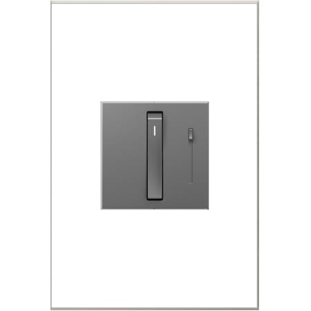 Legrand adorne Whisper 700 Watt Tru-Universal Single Pole/3-Way Dimmer Switch Wall Control - Compatible with All Lighting Magnesium
