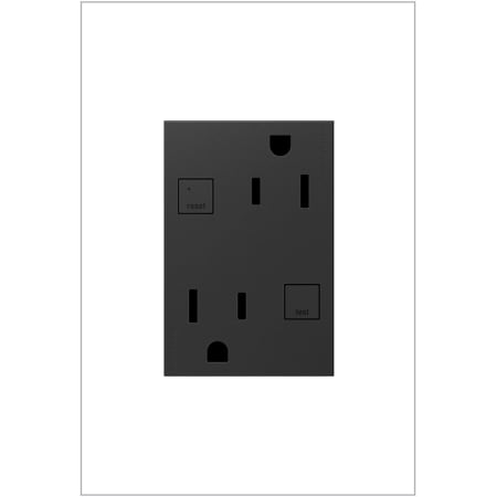 Legrand adorne 15 Ampere Tamper-Resistant Self-Test Plus-Size GFCI Tamper-Resistant Electrical Outlet Graphite