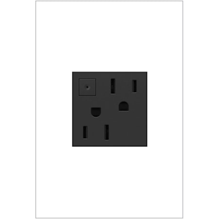 Legrand adorne 15 Ampere Energy-Saving On/Off Tamper-Resistant Electrical Outlet Graphite
