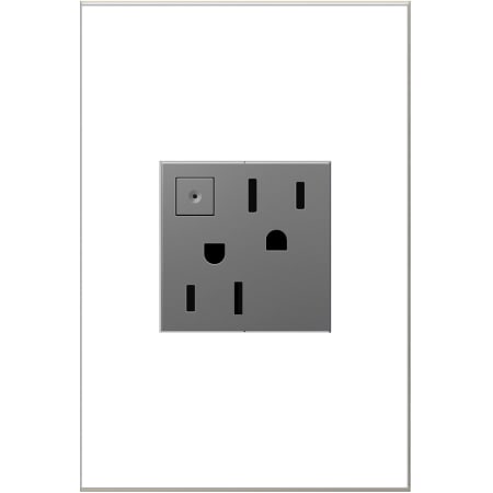 Legrand adorne 15 Ampere Energy-Saving On/Off Tamper-Resistant Electrical Outlet Magnesium